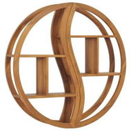 Detailed information about the product Yin Yang Wall Shelf 100x20x100 cm Solid Wood Teak