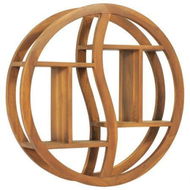 Detailed information about the product Yin Yang Wall Shelf 60x15x60 Cm Solid Wood Teak