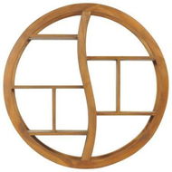 Detailed information about the product Yin Yang Wall Shelf 80x17.5x80 Cm Solid Wood Teak