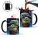 Yoda Magic Color Changing Mug, Creative Ceramic Coffee Mug, Birthday Gift for Boyfriend, Girlfriend, Husband, Wife, Mom and Dad (1 Pack). Available at Crazy Sales for $19.95