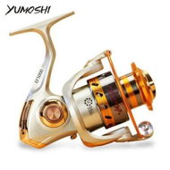 Detailed information about the product Yumoshi Metal Spool Spinning Fishing Reel Carretilha Pesca Wheel 12-Ball Bearing