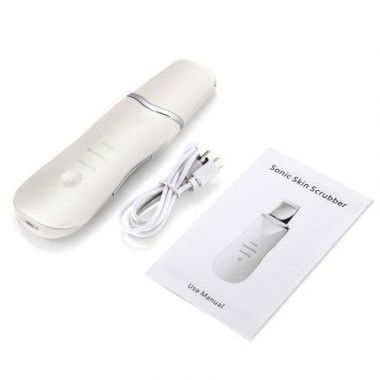 YZ - M010 Electric Ultrasonic Facial Scrubber Cleanse Massage Brighten Lift Skin Care Spatula