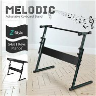Detailed information about the product Z Style Keyboard Stand Piano Music Holder Musical Instrument Organizer Adjustable Portable Fits 54 or 61 Key Pianos Steel Black