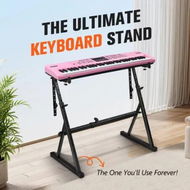 Detailed information about the product Z Style Piano Keyboard Stand Musical Instrument Holder Adjustable Portable Heavy Duty for 54 to 88 Keys Electric Pianos