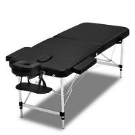 Detailed information about the product Zenses Massage Table 55cm 2 Fold Aluminium Massage Bed Portable Beauty Therapy Black