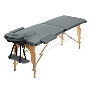 Detailed information about the product Zenses Massage Table 56CM Width 2Fold Portable Wooden Therapy Beauty Bed Grey