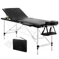 Detailed information about the product Zenses Massage Table 60cm 3 Fold Aluminium Beauty Bed Portable Therapy Waxing Black