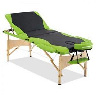 Detailed information about the product Zenses Massage Table 70cm 3 Fold Wooden Portable Beauty Therapy Bed Waxing Green
