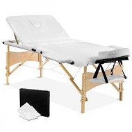 Detailed information about the product Zenses Massage Table 70cm 3 Fold Wooden Portable Beauty Therapy Bed Waxing White
