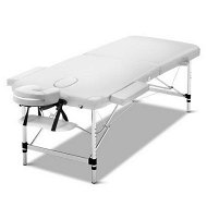 Detailed information about the product Zenses Massage Table 75cm 2 Fold Aluminium Massage Bed Portable Beauty Therapy White