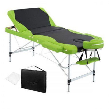 Zenses Massage Table 75cm 3 Fold Aluminium Beauty Bed Portable Therapy