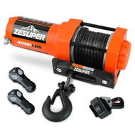 Detailed information about the product ZESUPER 12V Electric Winch 4500lb Synthetic Rope Boat Winch ATV Winch Trailer Winch 4WD