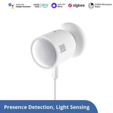 Zigbee Human Presence Sensor, Zigbee Smart Motion Detector with 5.8GHZ cmWave Radar, Requires ZigBee Bridg