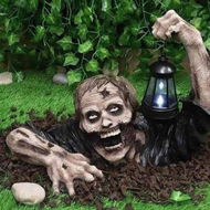 Detailed information about the product Zombie Holding Lantern for Halloween, Horror Decoration, Scary LED Lights, Outdoor Figurine Light