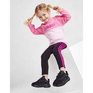 Detailed information about the product adidas Girls' Linear Crew/leggings Set Infant