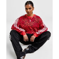 Detailed information about the product adidas Originals 3-Stripes Leopard Boxy Crew Sweatshirt