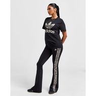 Detailed information about the product adidas Originals 3-Stripes Leopard Print Flare Leggings