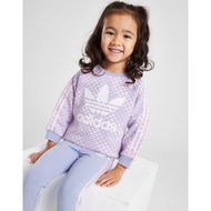 Detailed information about the product Adidas Originals Girls Monogram Crew/Leggings Set Infant.