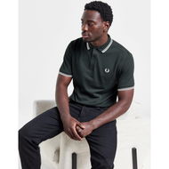 Detailed information about the product Fred Perry T Polo Twin Tip Wht/nvy/red