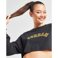 Detailed information about the product Jordan Logo Cropped Long Sleeve Top