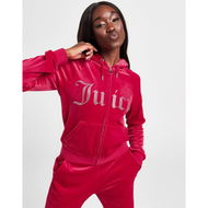 Detailed information about the product Juicy Couture Diamante Logo Full Zip Hoodie