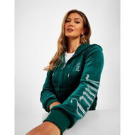 Detailed information about the product JUICY COUTURE Diamante Velour Crown Hoodie