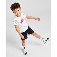 Detailed information about the product Nike Swoosh All Over Print T-Shirt/Shorts Set Infant