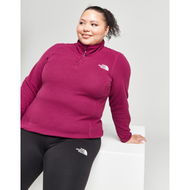 Detailed information about the product The North Face Plus Size Glacier 1/4 Zip Fleece.