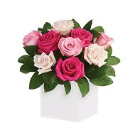 Detailed information about the product Blushing Roses Flowers