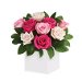 Blushing Roses Flowers. Available at Petals for $113.00