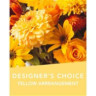 Detailed information about the product Designers Choice Yellow Arrangement Flowers