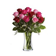 Detailed information about the product I Love You Pink And Red Roses