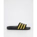 Adidas Adilette Aqua Slides Core Black. Available at Platypus Shoes for $39.99