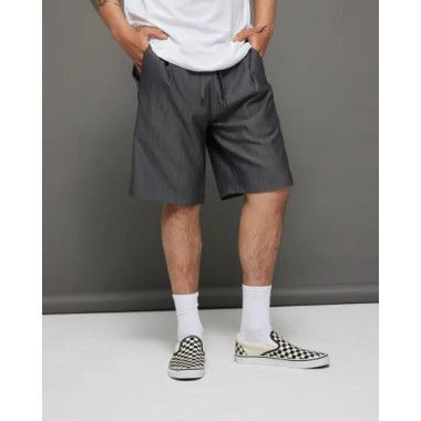 Barney Cools Boxy Suit Short Grey Herringbone