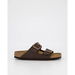 Birkenstock Arizona Birko-flor - Narrow Dark Brown. Available at Platypus Shoes for $174.99