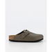 Birkenstock Boston Concrete Grey. Available at Platypus Shoes for $279.99