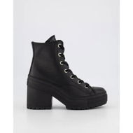 Detailed information about the product Converse Chuck 70 De Luxe Leather Heel High Top Black