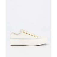 Detailed information about the product Converse Womens Chuck Taylor All Star Lift Crafted Stiching Low Top Egret