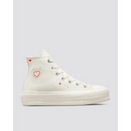 Detailed information about the product Converse Womens Ct All Star Lift Y2k Heart Hi Converse Egret