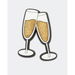 Crocs Accessories Champagne Glass Jibbitz Yellow. Available at Platypus Shoes for $5.99