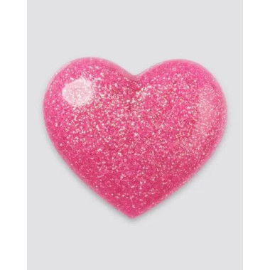 Crocs Accessories Pink 3d Glitter Heart Jibbitz Multi