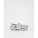 Crocs Kids Classic Clog Silver Glitter. Available at Platypus Shoes for $64.99