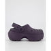 Crocs Stomp Clog Dark Iris. Available at Platypus Shoes for $111.99