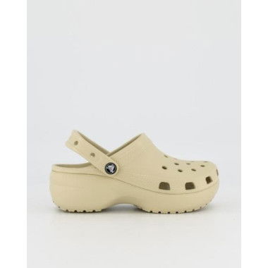 Crocs Womens Classic Platform Clog Bone