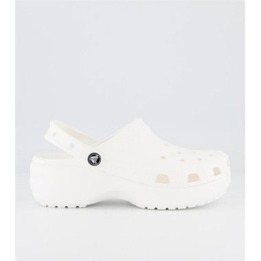 Crocs Womens Classic Platform Clog White