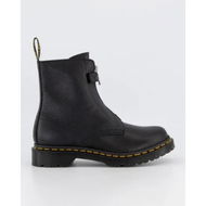 Detailed information about the product Dr Martens 1460 Front Zip Boots Black Wanama & Black Milled Nappa