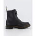 Dr Martens 1460 Front Zip Boots Black Wanama & Black Milled Nappa. Available at Platypus Shoes for $349.99