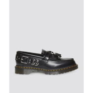 Detailed information about the product Dr Martens Adrian Tassel Loafer Smooth Black Polished Smooth