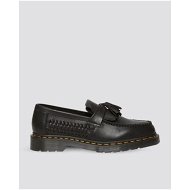 Detailed information about the product Dr Martens Adrian Woven Tassel Loafer Black Classic Analine