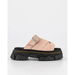 Dr Martens Womens Mattison Slide Powder Pink Eh Suede. Available at Platypus Shoes for $249.99